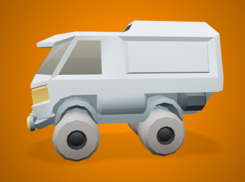 Space Truck Low poly (2)